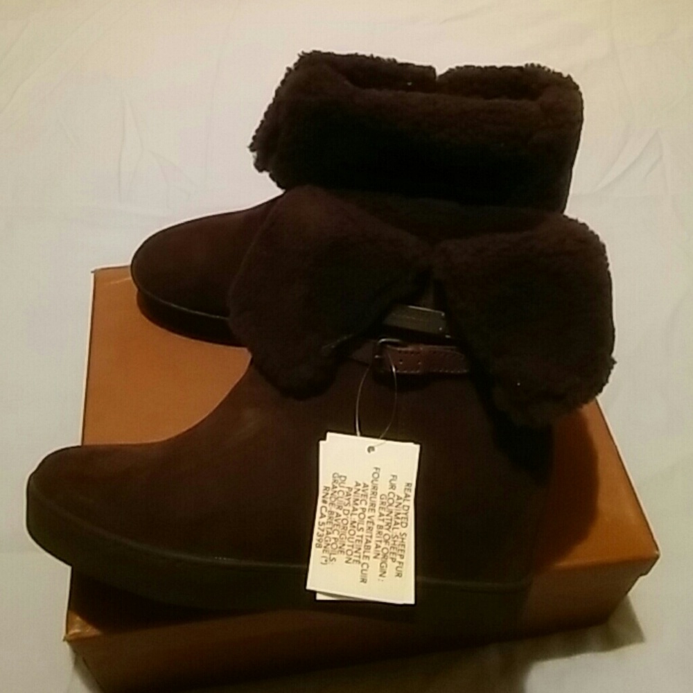 Coach Suede Shearling Norell Bootie - Picture 2 of 8